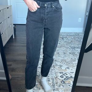 H&M Black High Waisted Black Jeans Size 4